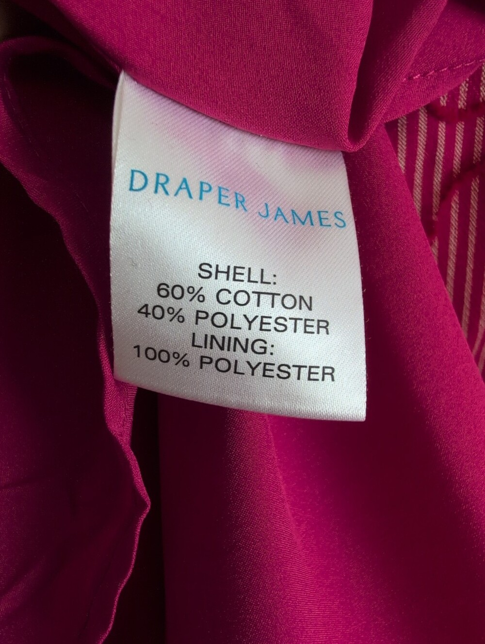 Draper James Charlotte Pink dress In Textured Stripe Sz 12 - Picture 7 of 7